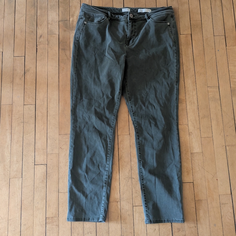 J. Jill Olive Denim Jeans